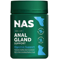 Natural Animal Solutions Anal Gland Support powder for cats and dogs — product pack