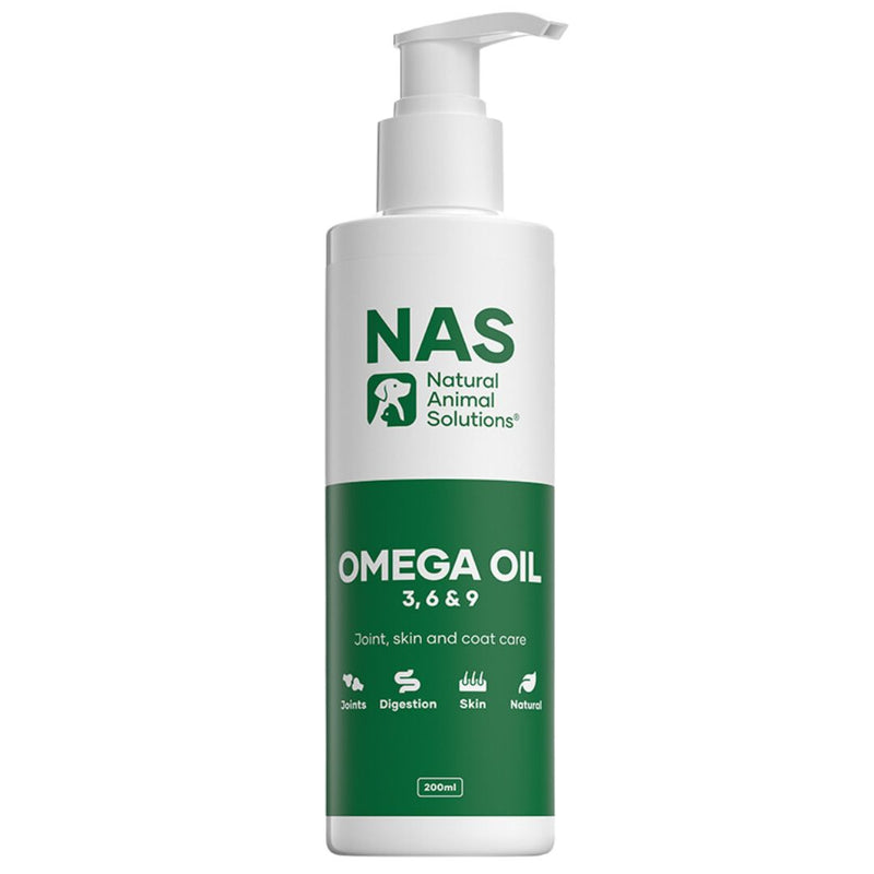 Natural Animal Solutions Omega Oil 3, 6 & 9 For Dogs and Cats - 200ml  | PeekAPaw Pet Supplies