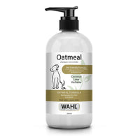 Wahl Oatmeal dog shampoo with coconut, lime and verbena in a 300ml pump bottle