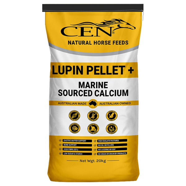 Cen Lupin Pellet High Fibre Horse Supplements - 20kg |  PeekAPaw Pet Supplies