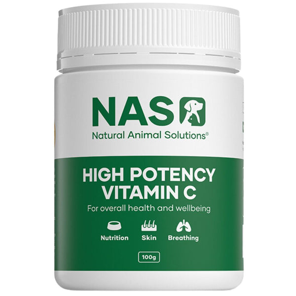 Natural Animal Solutions High Potency Vitamin C - 100g  | PeekAPaw Pet Supplies