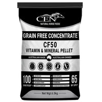 Cen CF50 grain free vitamin and mineral pellet for horses, 6.5kg bag front of pack