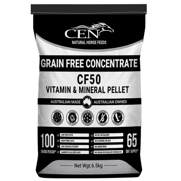 Cen Cf50 Vitamin & Mineral Pellet For Horses - 6.5kg |  PeekAPaw Pet Supplies