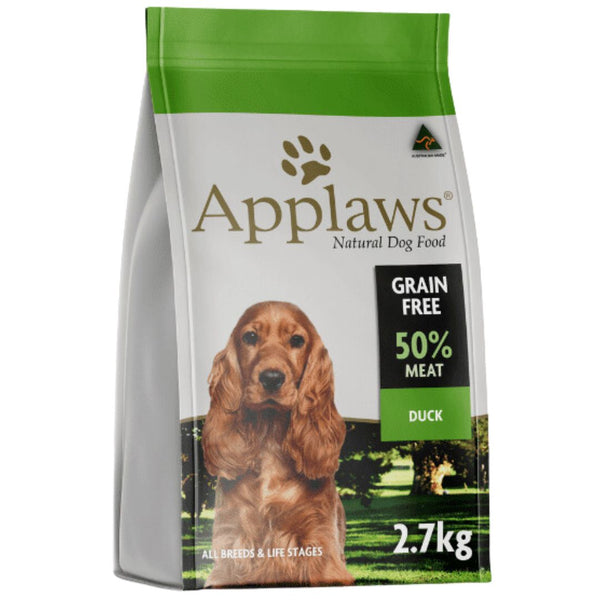 Applaws Natural Grain Free Dry Dog Food Duck - 2.7kg | PeekAPaw Pet Supplies