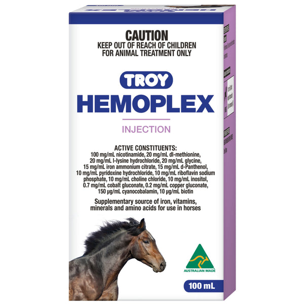 TROY Hemoplex injection - 100ml | PeekAPaw Pet Supplies
