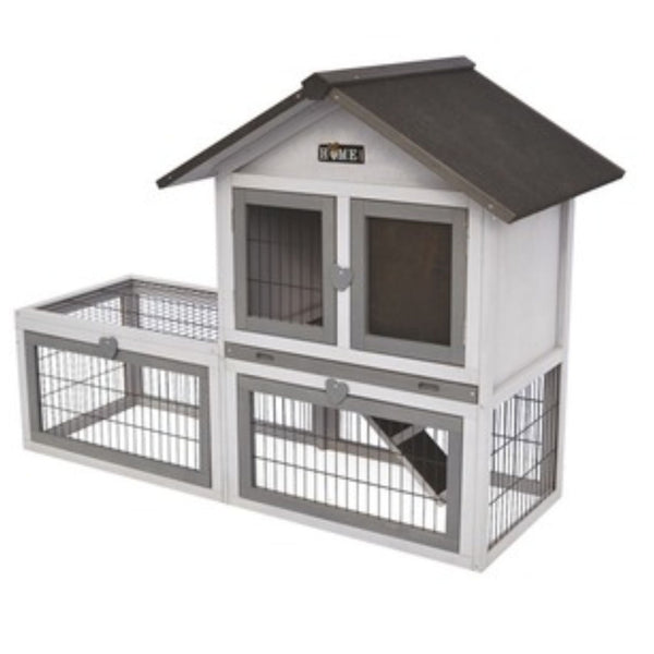 M-Pets Small Animal CAEN Wooden Hutch | PeekAPaw Pet Supplies