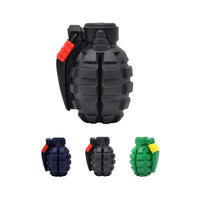 Petopia Ultra Tough Dog Toy Hand Grenade, a grenade shaped treat-dispensing chew toy in 100% natural rubber