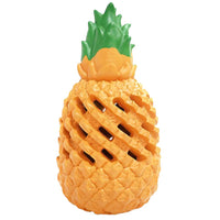 Petopia Ultra Tough Dog Toy Pawsome Pineapple, a pineapple shaped treat-dispensing chew toy in 100% natural rubber