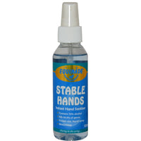 Equinade Stable Hands instant hand sanitiser in a 125ml pump spray bottle