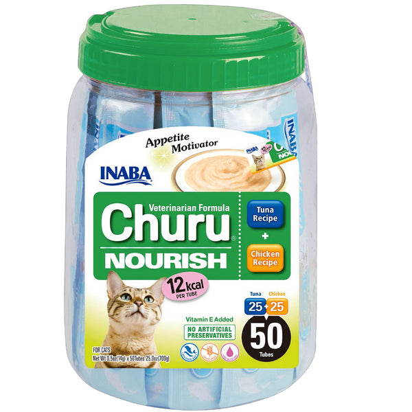 Inaba Cat Treat Churu Nourish Puree Tuna Recipe & Chicken Recipe