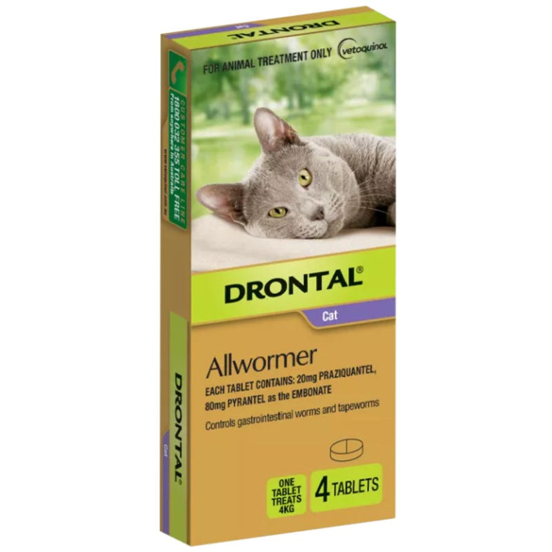 Drontal Allwormer Tablets for Cats and Kittens 4 kg