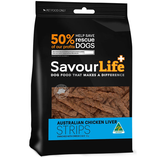 SavourLife Australian Chicken Liver Strips Dog Treats