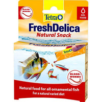 Tetra FreshDelica Bloodworms natural snack, front of the box