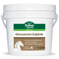 Stance Equitec Essentials Glucosamine Sulphate joint supplement for horses in a 1kg tub