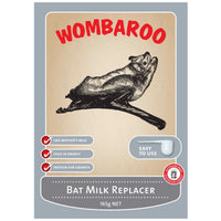 Wombaroo Bat Milk Replacer, high-fat formula, 165g, for orphaned microbat pups