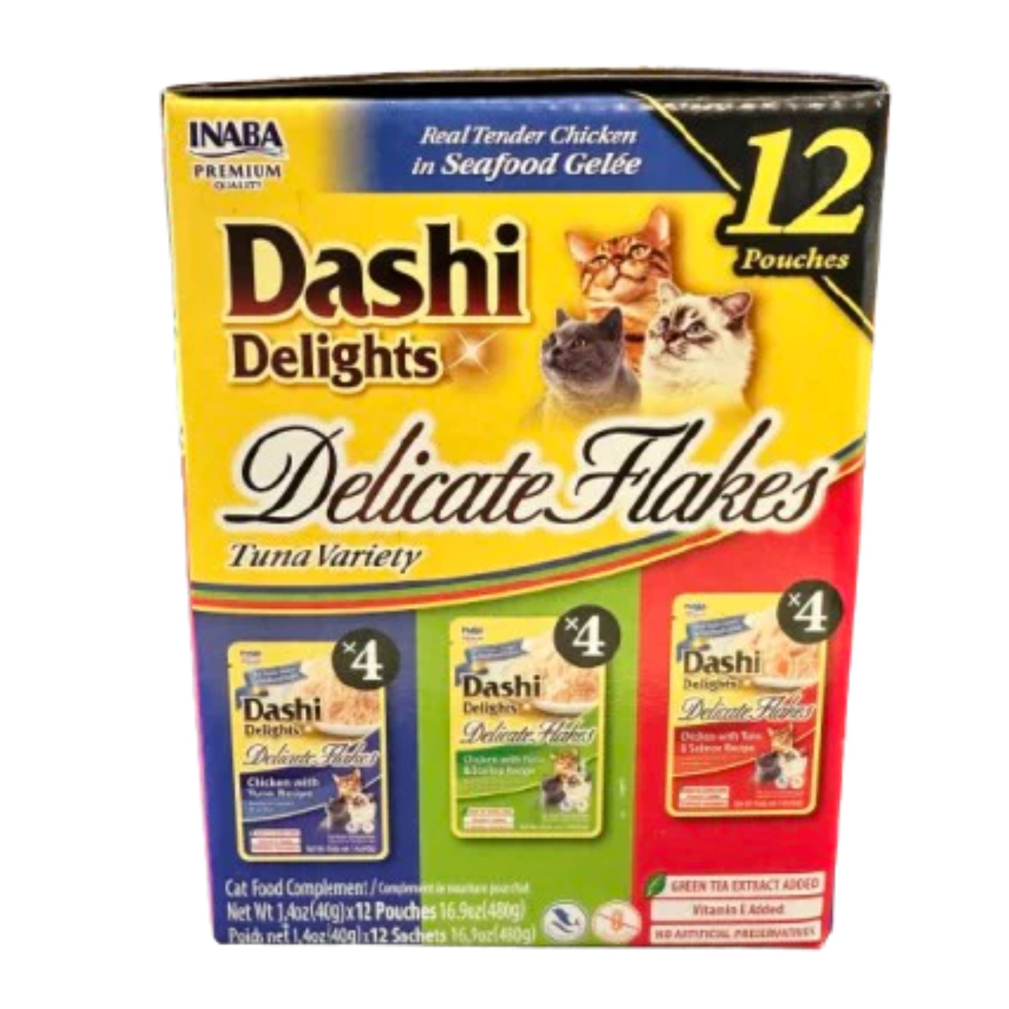 Inaba Cat Treats Dashi Delights Delicate Flakes Tuna Variety