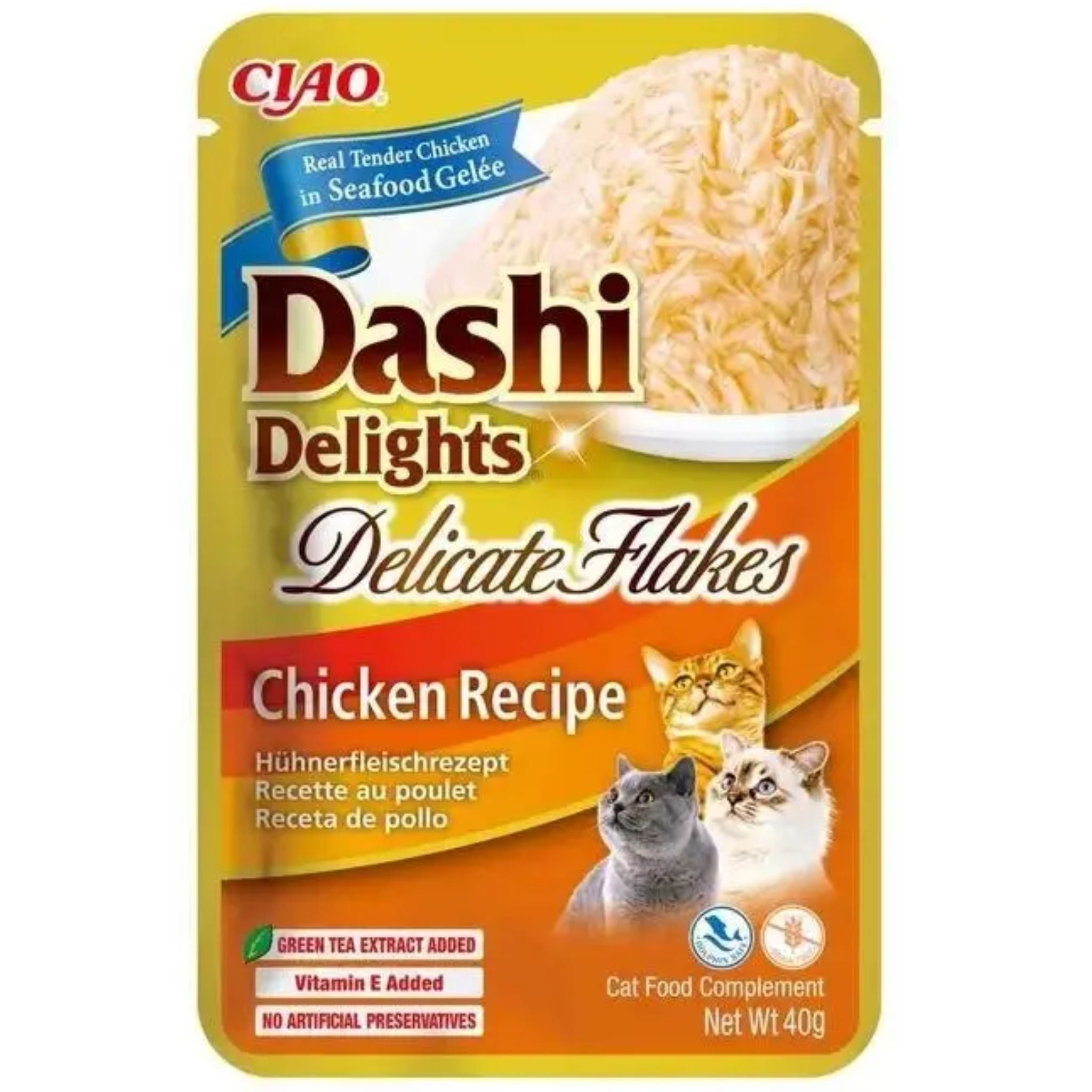 Inaba Cat Treats Dashi Delights Delicate Flakes Chicken