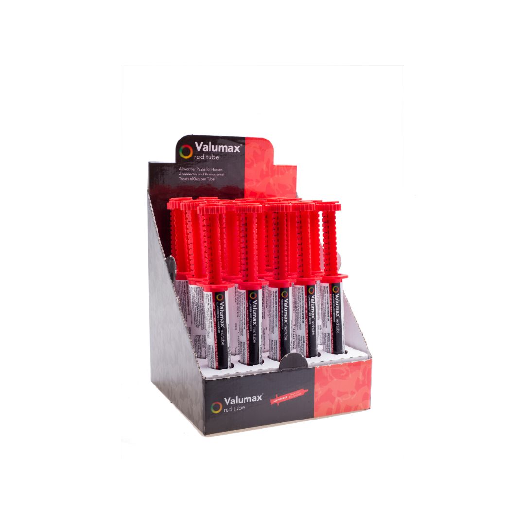 Value Plus ValuMAX red tube allwormer display box