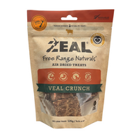 Zeal Air Dried Veal Crunch Dog Treats 125g — pack front