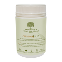 Vetalogica Hemp Clinicals Calming Plus Supplements for Cats 100g pack, front