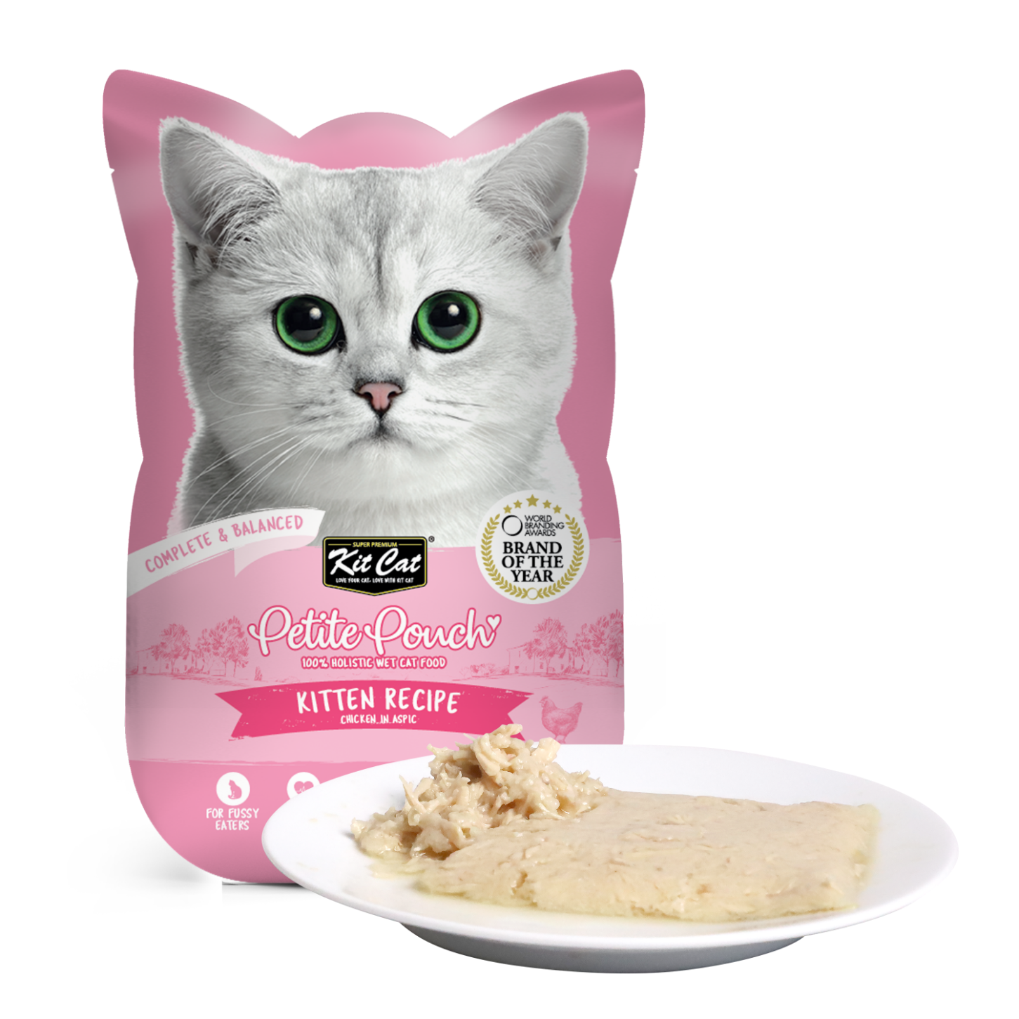 Kit Cat Petite Pouch Kitten Chicken in aspic 70g pouch