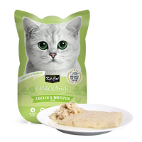 Kit Cat Petite Pouch Chicken & Whitefish in aspic 70g pouch