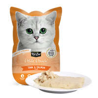Kit Cat Petite Pouch Tuna & Salmon in aspic 70g pouch