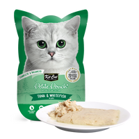 Kit Cat Petite Pouch Tuna & Whitefish in aspic 70g pouch