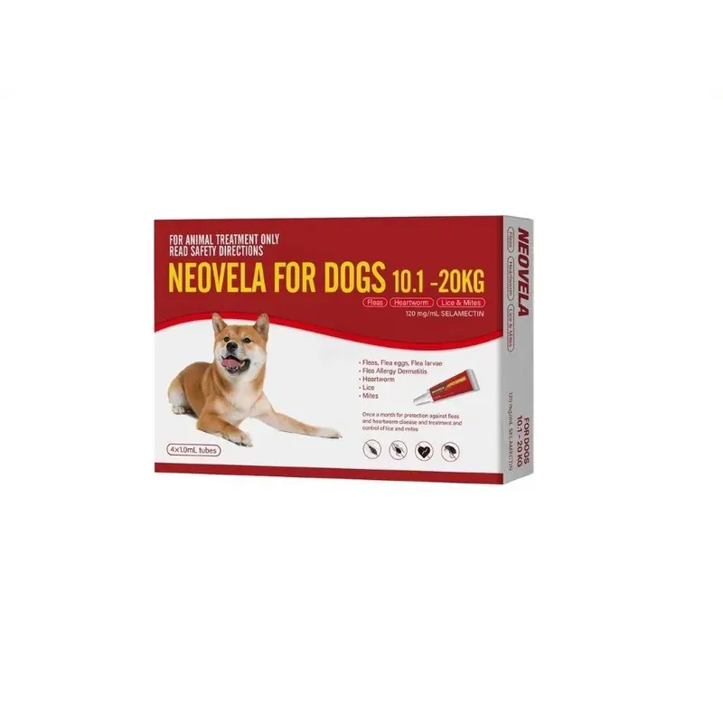 Neovela Spot-On for Dogs 10.1-20kg, 4 pack carton large dog size