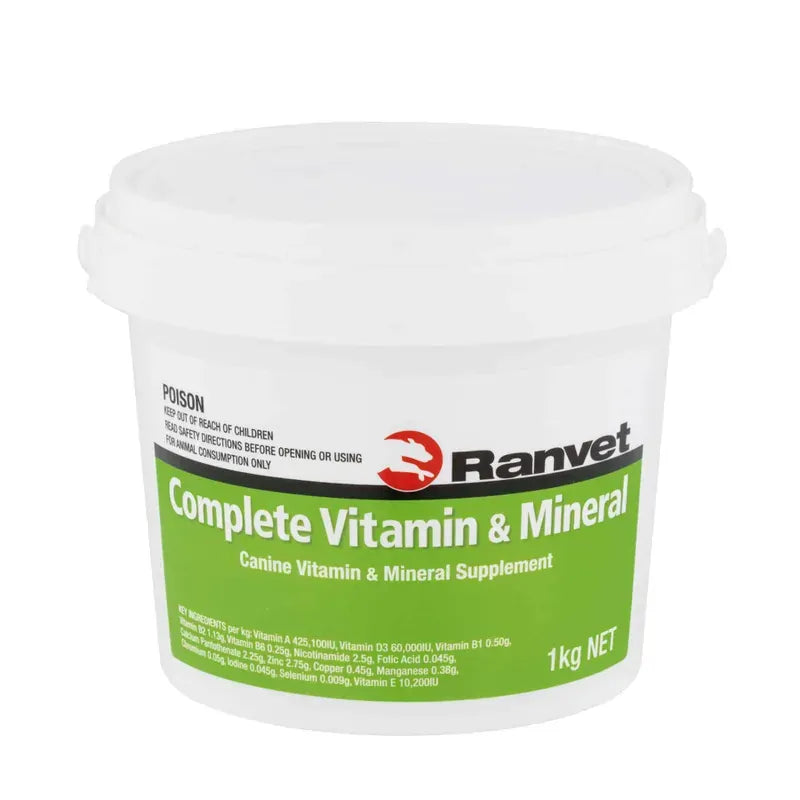 Ranvet Complete Vitamin and Mineral powder for dogs, 1kg