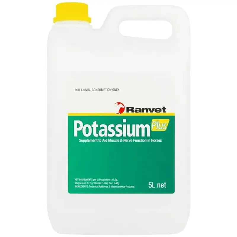 Ranvet Potassium Plus liquid for horses