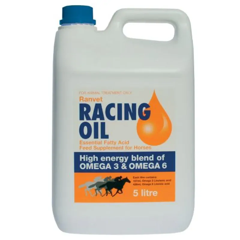 Ranvet Racing Oil essential fatty acid supplement for horses