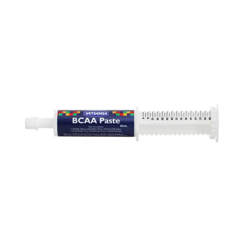 Vetsense BCAA Paste syringe and carton