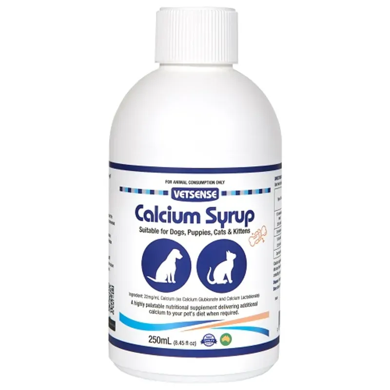 Vetsense Calcium Syrup bottle pack shot