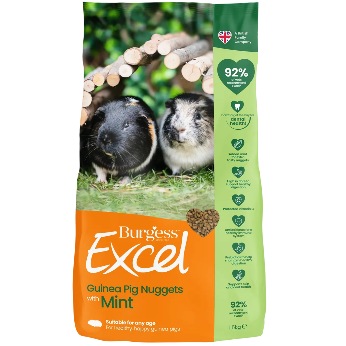 Burgess Excel Guinea Pig Nuggets Mint