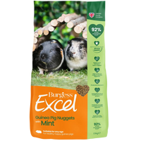 Burgess Excel Guinea Pig Nuggets with Mint, 1.5kg bag front of pack
