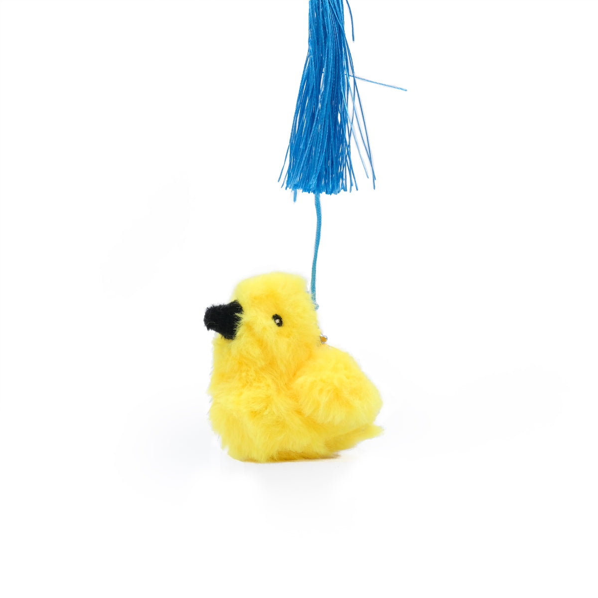 ZippyClaws ZippyStick Bird showing the detachable Miniz bird toy clipped to the cord