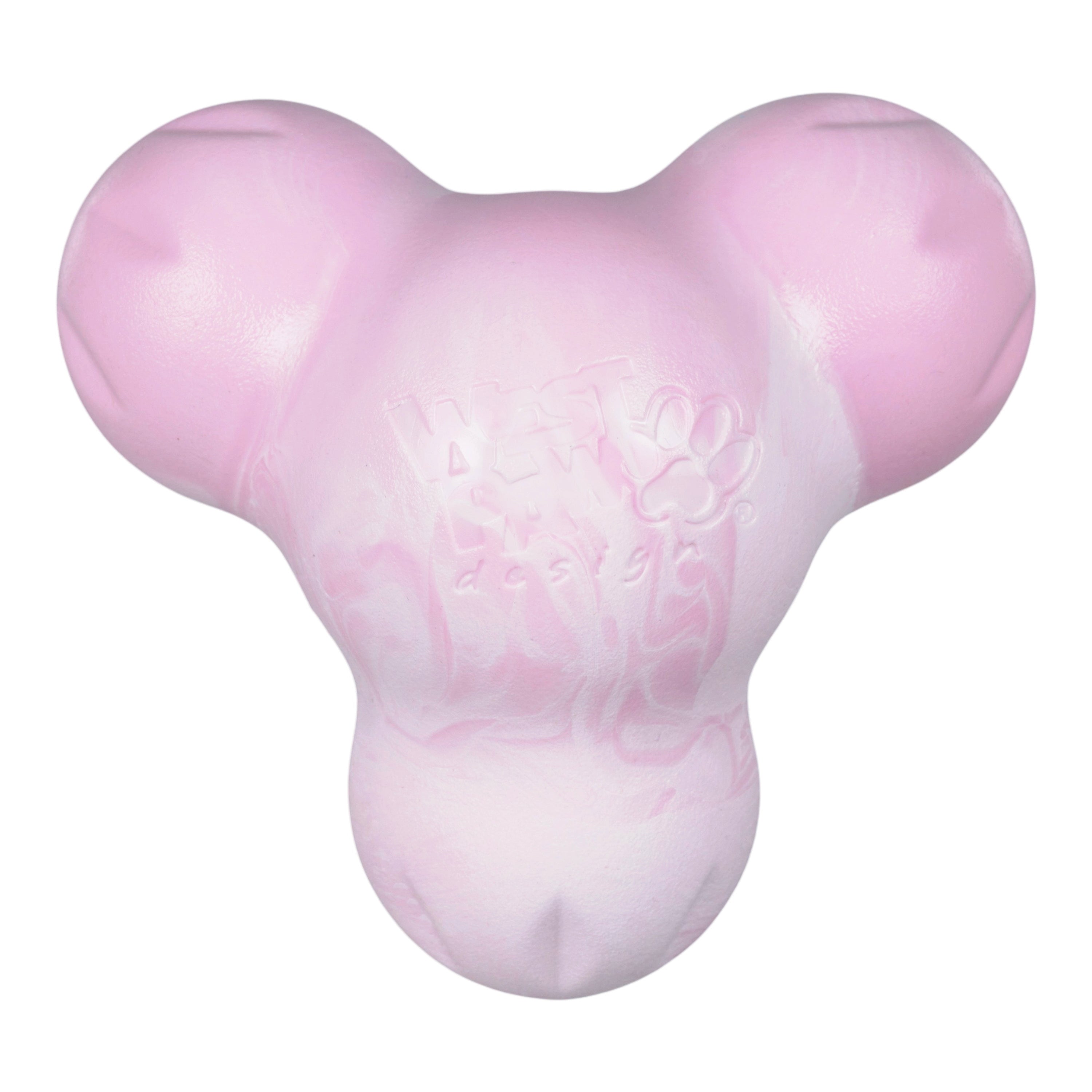 West Paw Tux Treat Dispensing Dog Toy - Small Bubblegum Swirl by PeekAPaw
