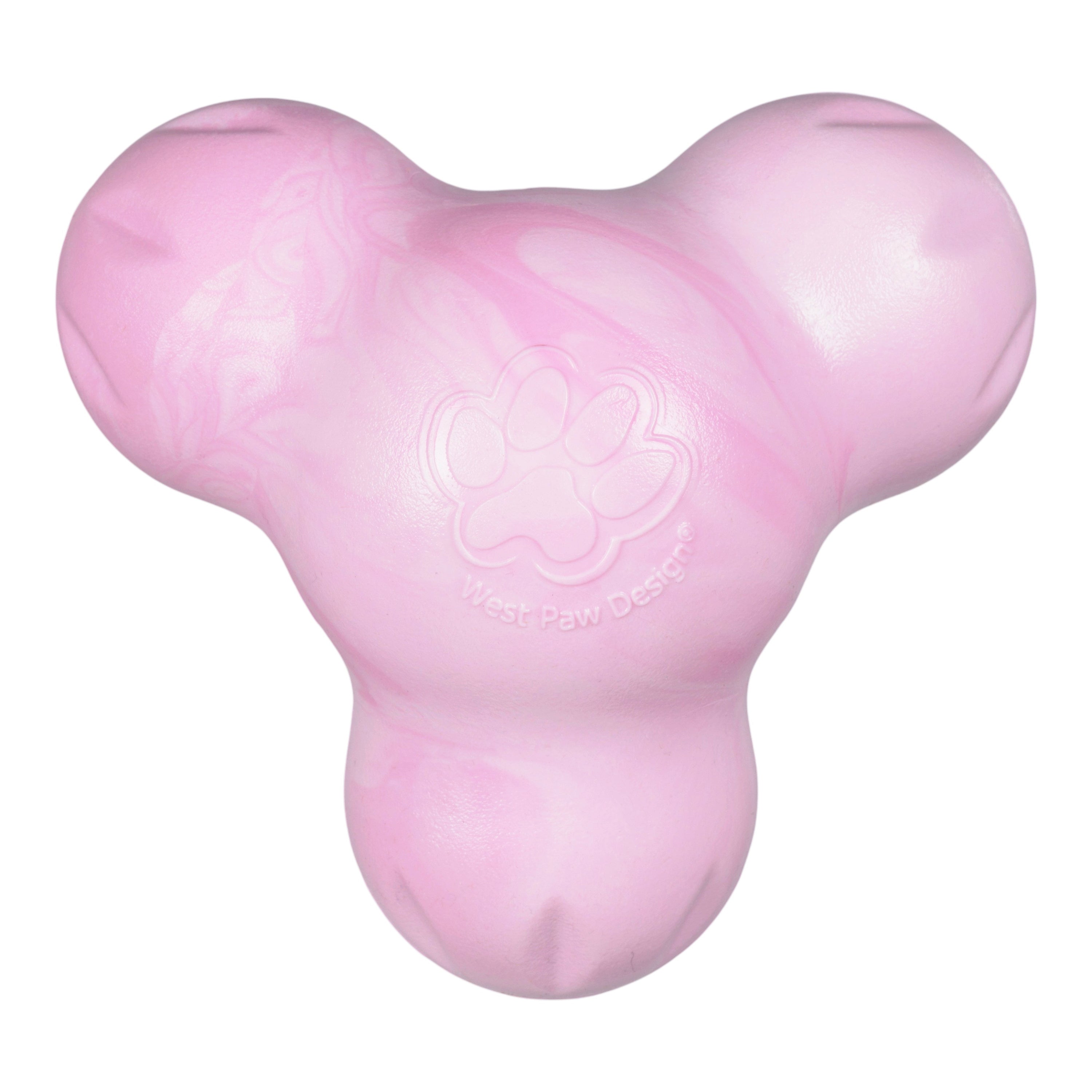West Paw Tux Treat Dispensing Dog Toy - Large Bubblegum Swirl by PeekAPaw