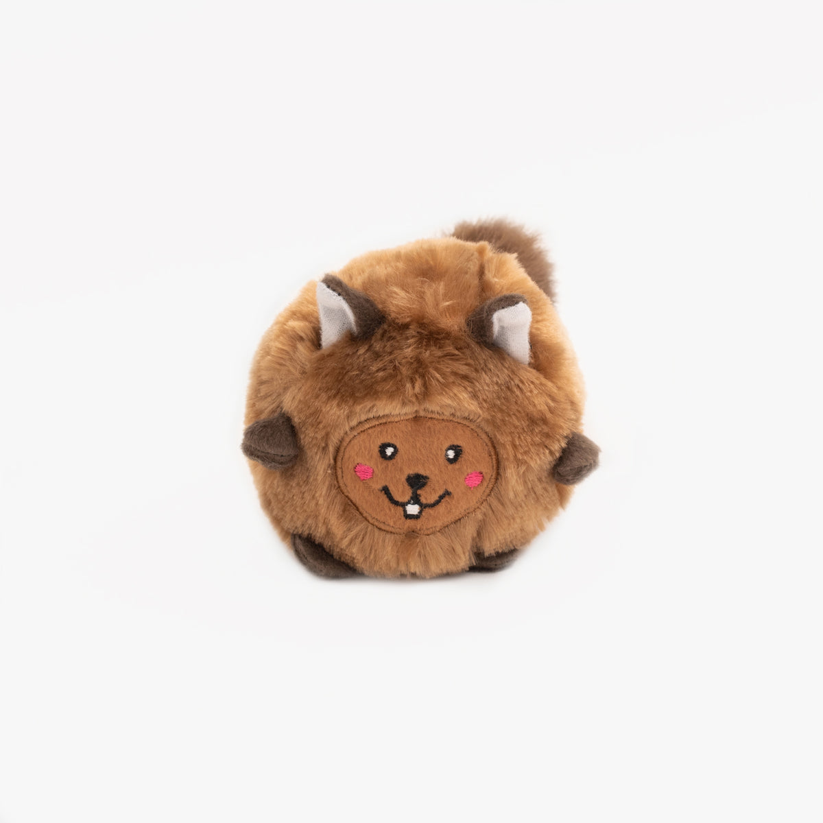 Bushy Throw Squirrel shown from the side showing the crinkle body and tail length