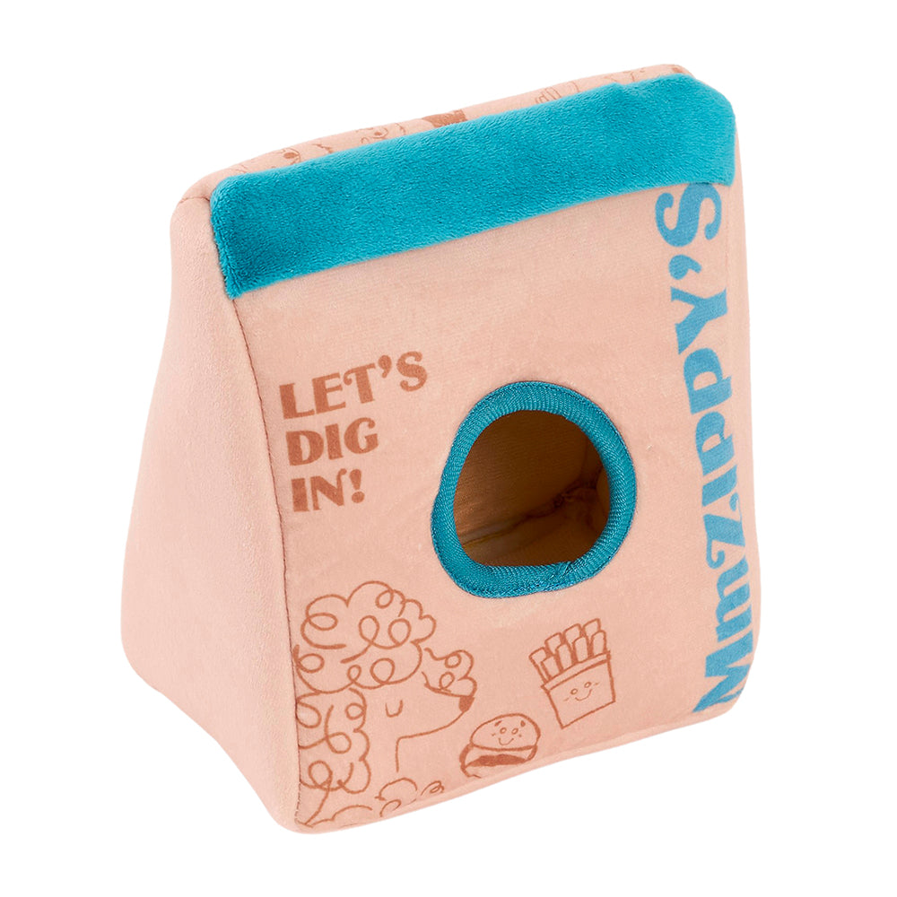 The plush takeaway box on its own