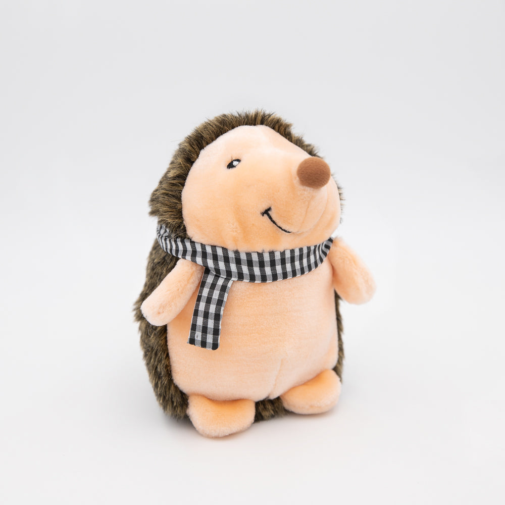 Zippy Paws Hetty The Hedgehog plush dog toy, front view