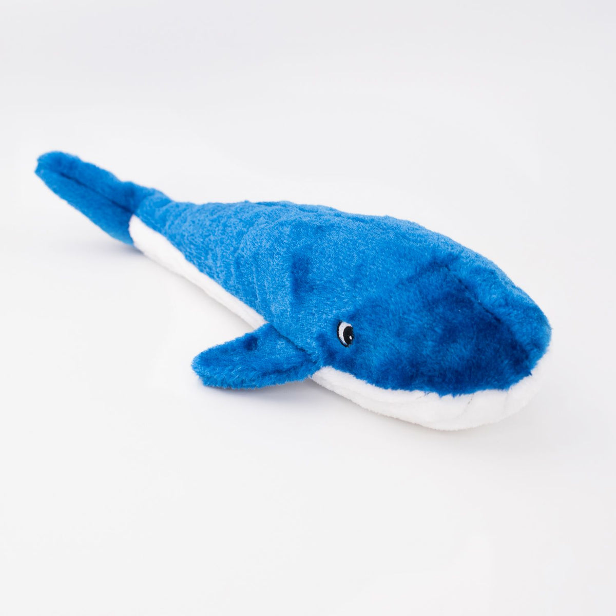 Jigglerz Blue Whale shown at an angle