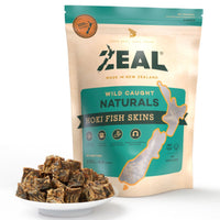 Zeal Free Range Naturals Hoki Fish Skins 125g — pack front