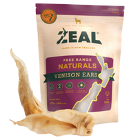 Zeal Free Range Naturals Venison Ears 125g — pack front
