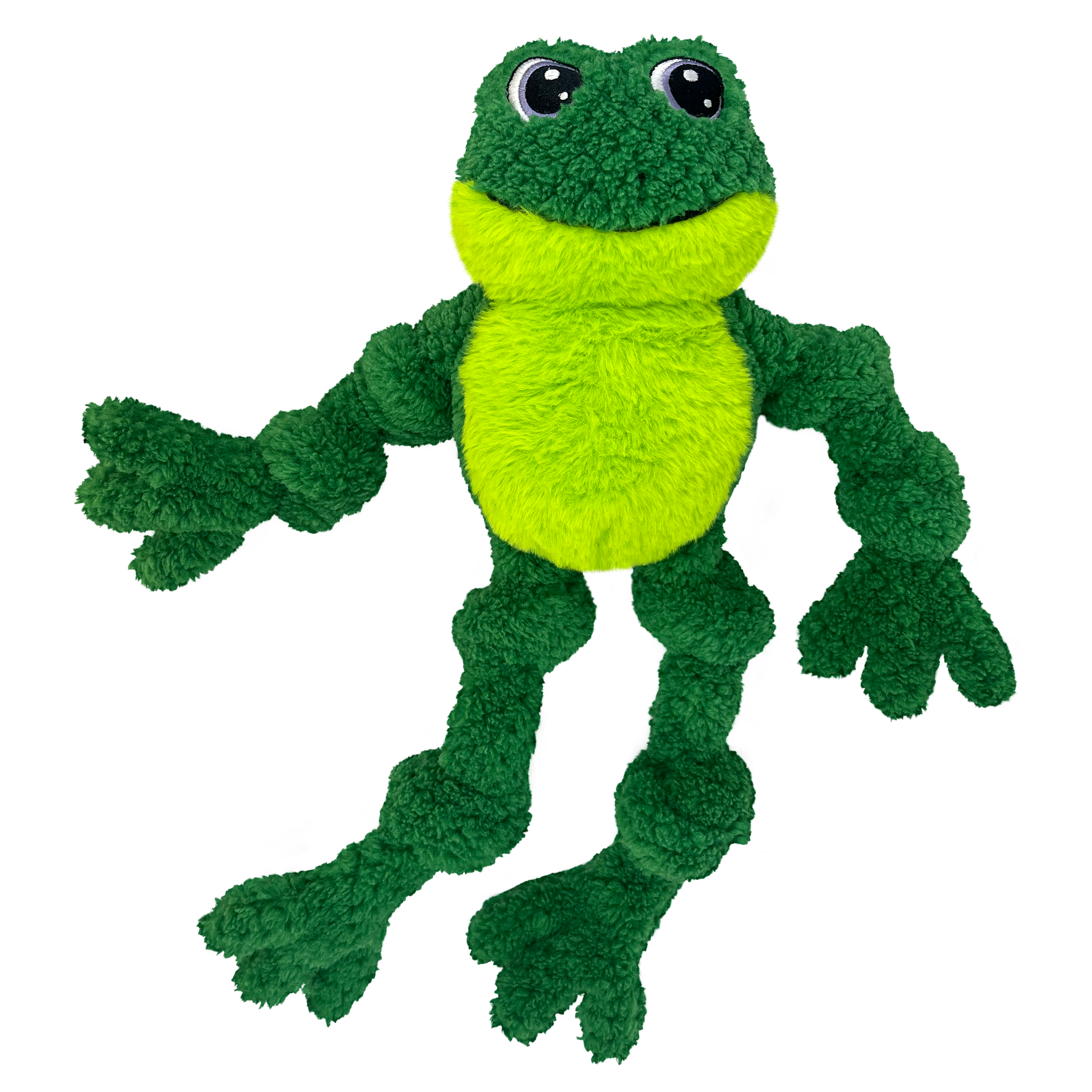 KONG Dog Toys Knots Frog shown on its own, studio product shot