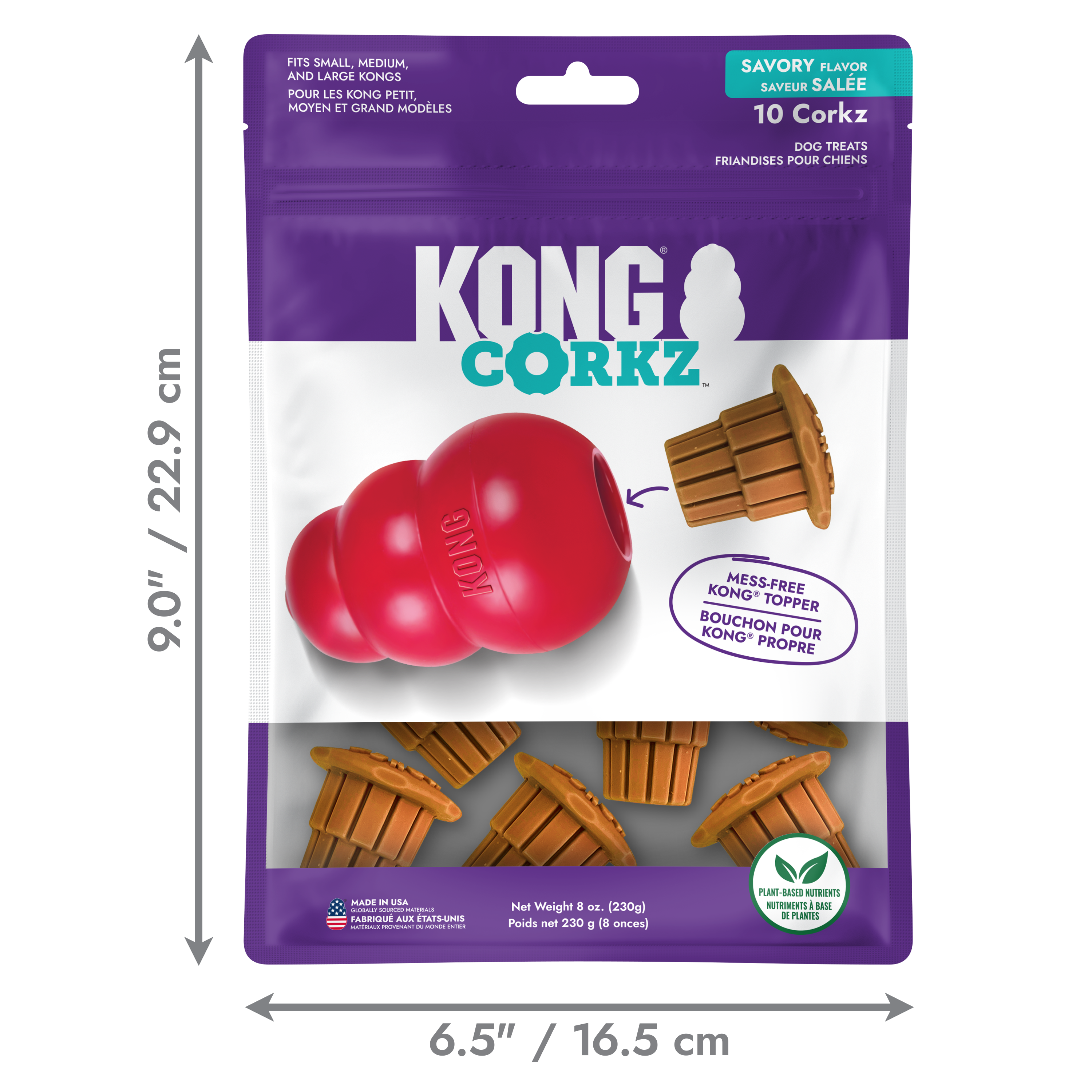 KONG Dog Treats Corkz in its retail pack