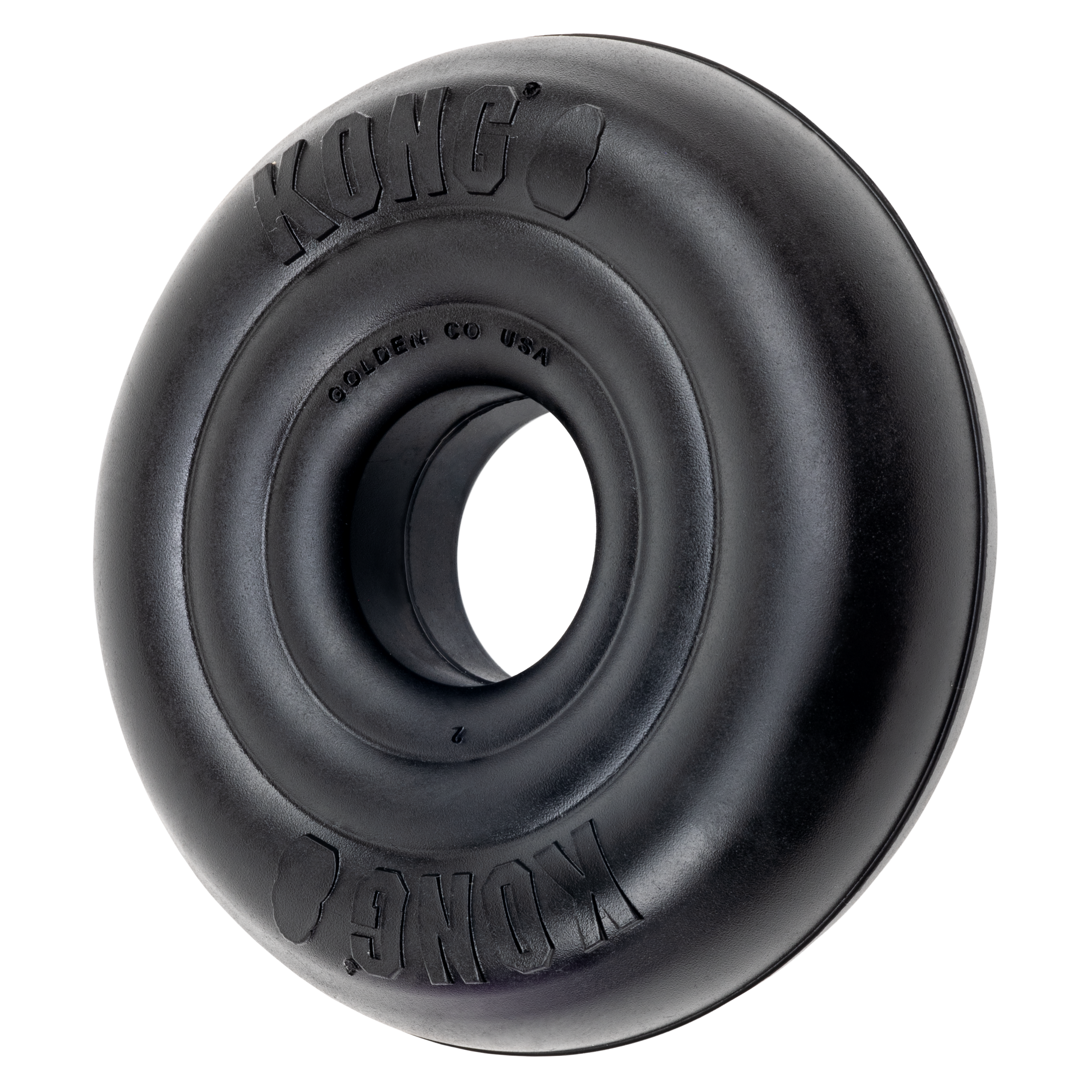 KONG Dog Toys Extreme Donut shown on its own, alternate angle
