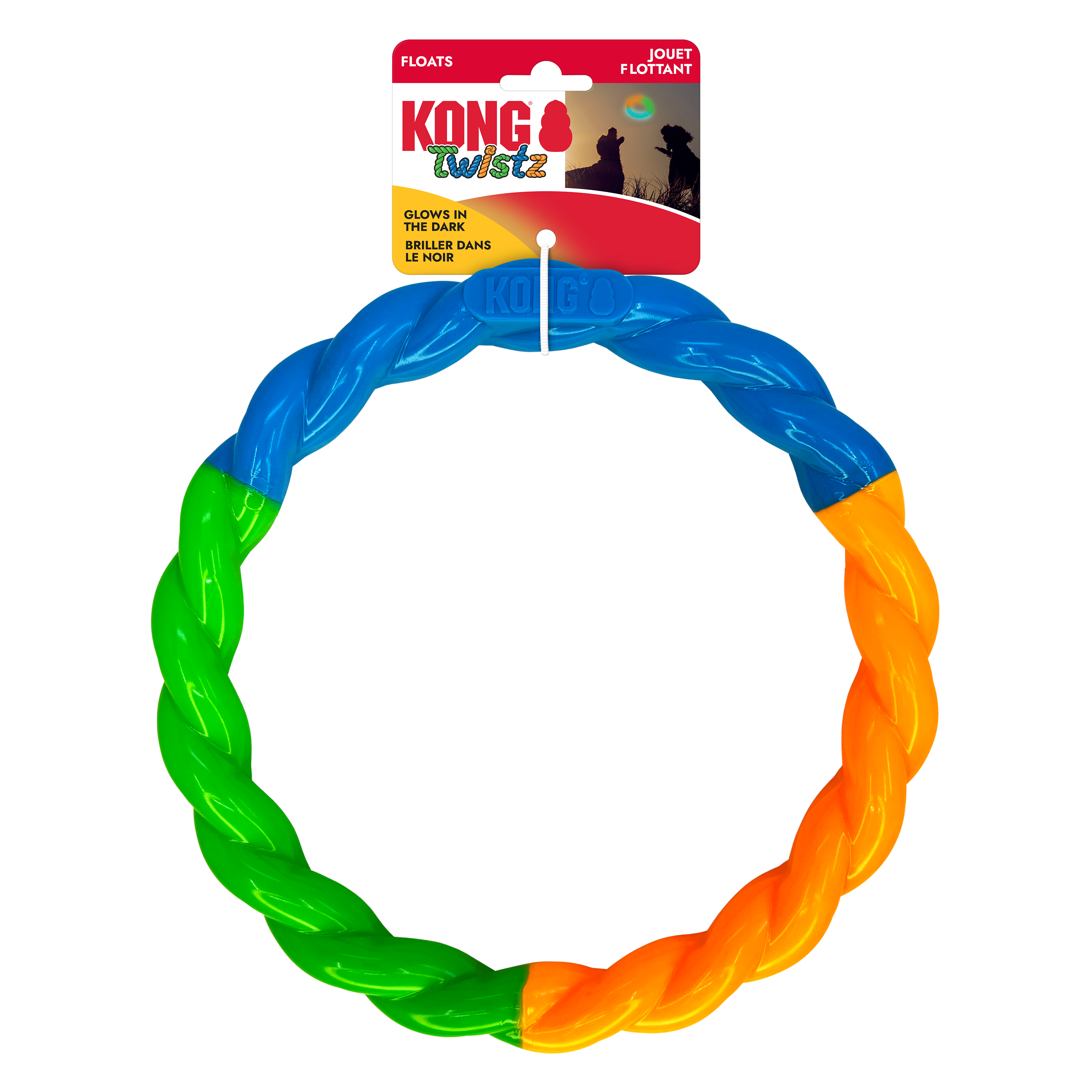 KONG Dog Toys Twistz High-Viz Ring in its retail pack