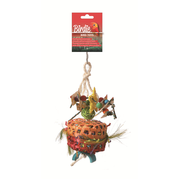 Birdie Foraging Box bird toy in the small 20 x 10cm size